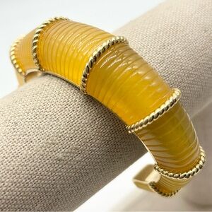 J. Crew Gold Resin Cuff Bracelet